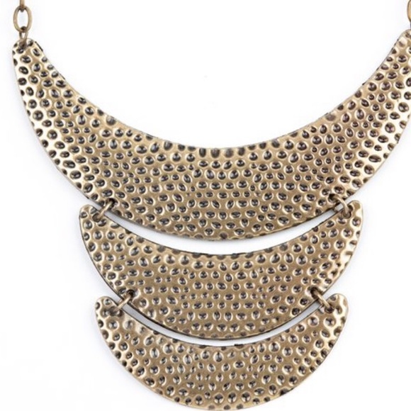 Moonwalk Magic - Brass Necklace - Picture 2 of 3